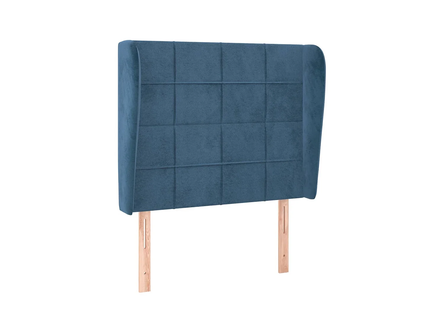 Tête de lit avec oreilles Bleu foncé 103x23x118/128 cm Velours POI63094 BonneVie Meuble