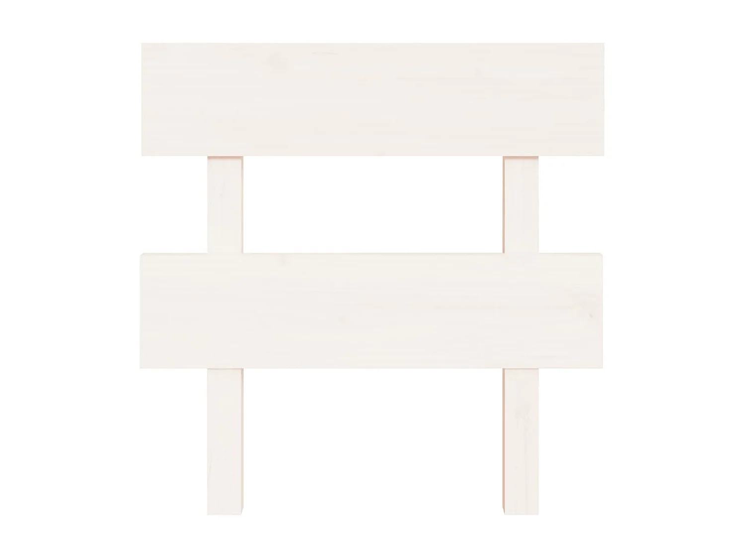 Tête de lit Blanc 93,5x3x81 cm Bois massif de pin POI63264 BonneVie Meuble