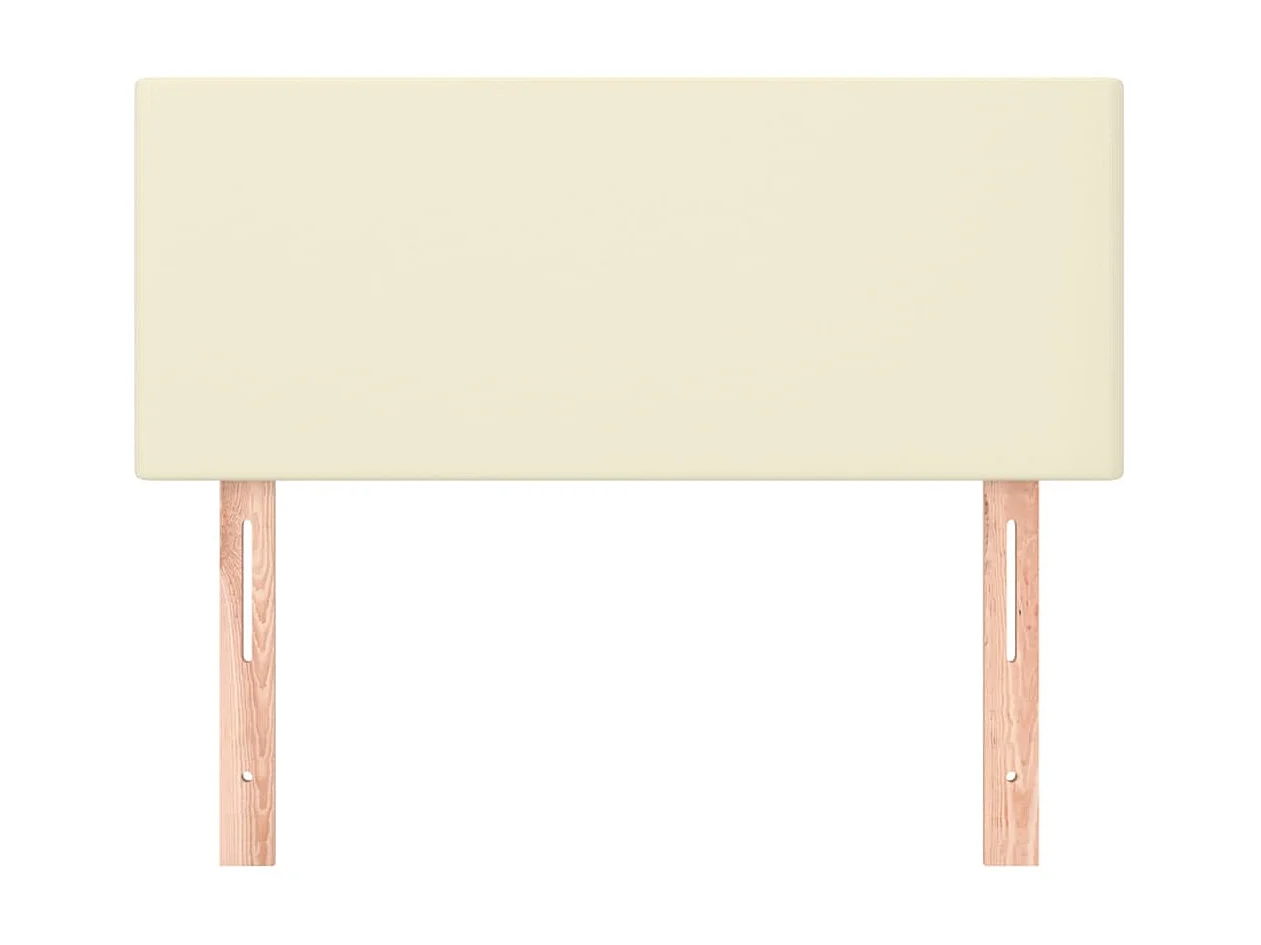 Tête de lit Crème 100x5x78/88 cm Similicuir POI54130 BonneVie Meuble