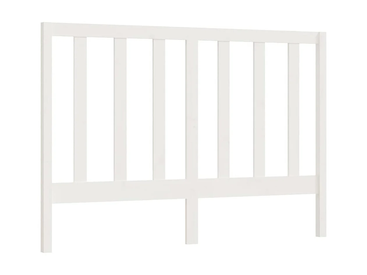 Tête de lit Blanc 166x4x100 cm Bois massif de pin POI68583 BonneVie Meuble