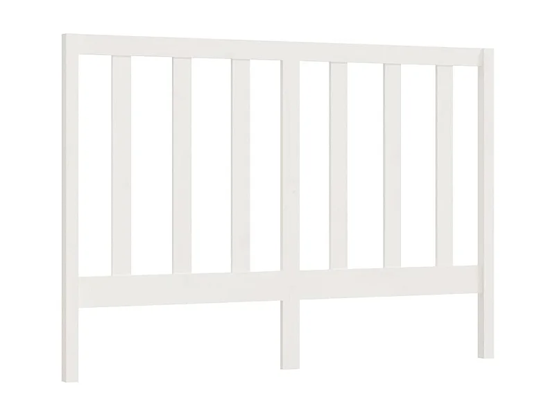 Cabeceira de cama 166x4x100 cm pinho maciço branco PT357290
