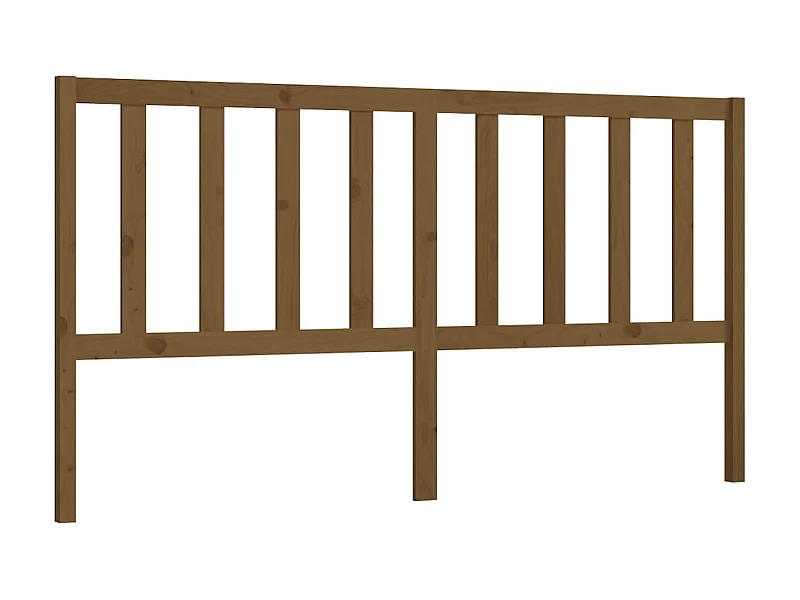 Testiera | Testata del letto per Letto Ambra 206x4x100 cm in Legno Massello di Pino