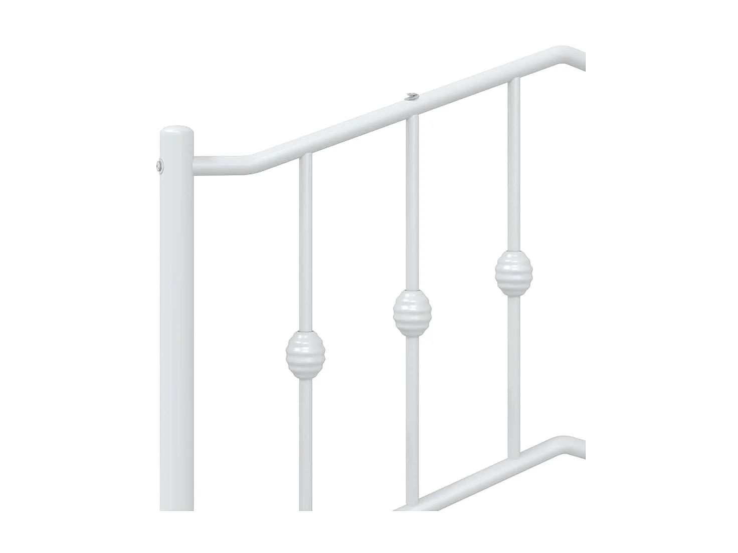 Hoofdbord 100 cm metaal wit NL866534