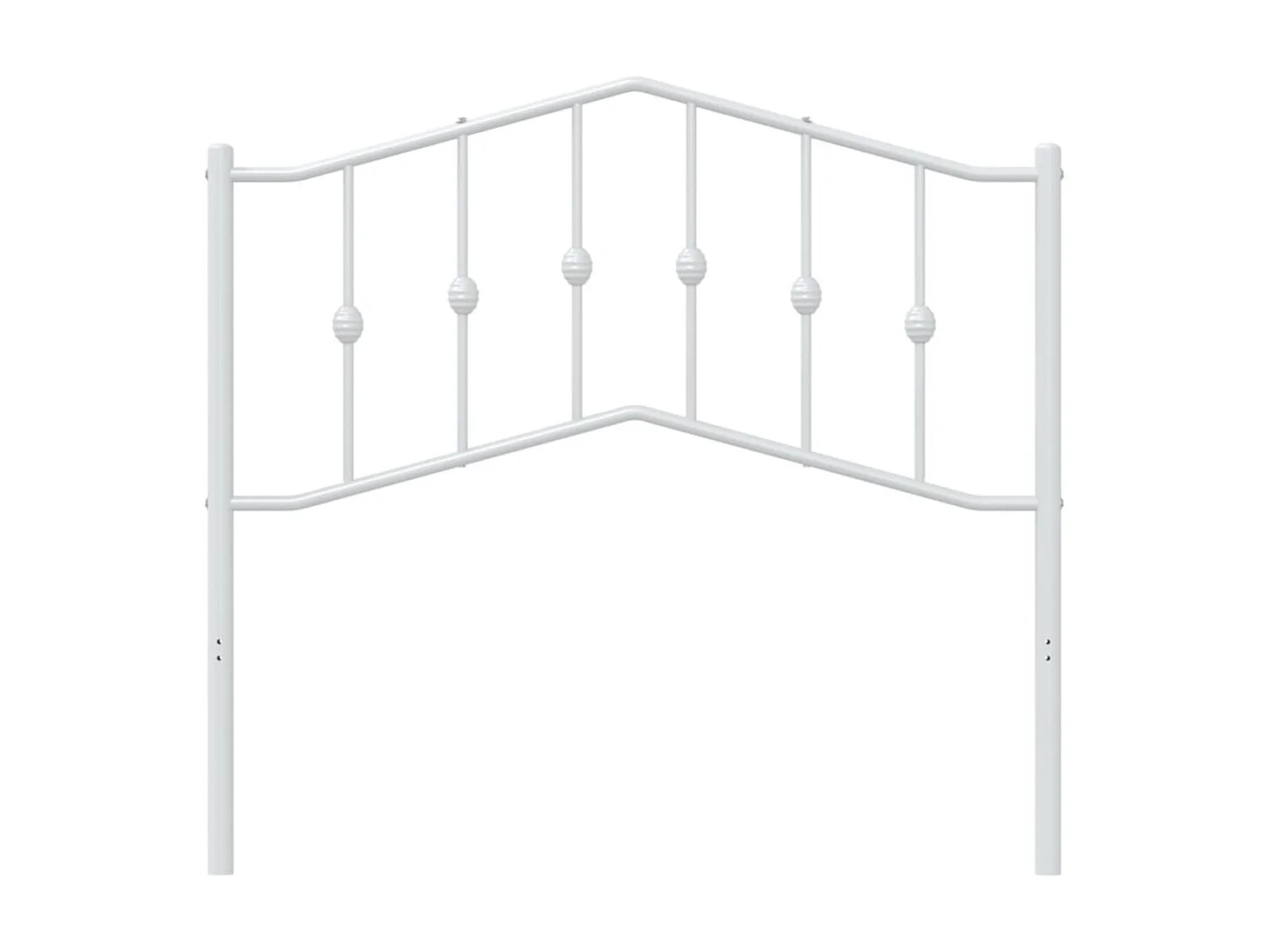 Tête de lit métal blanc 100 cm POI19912 BonneVie Meuble