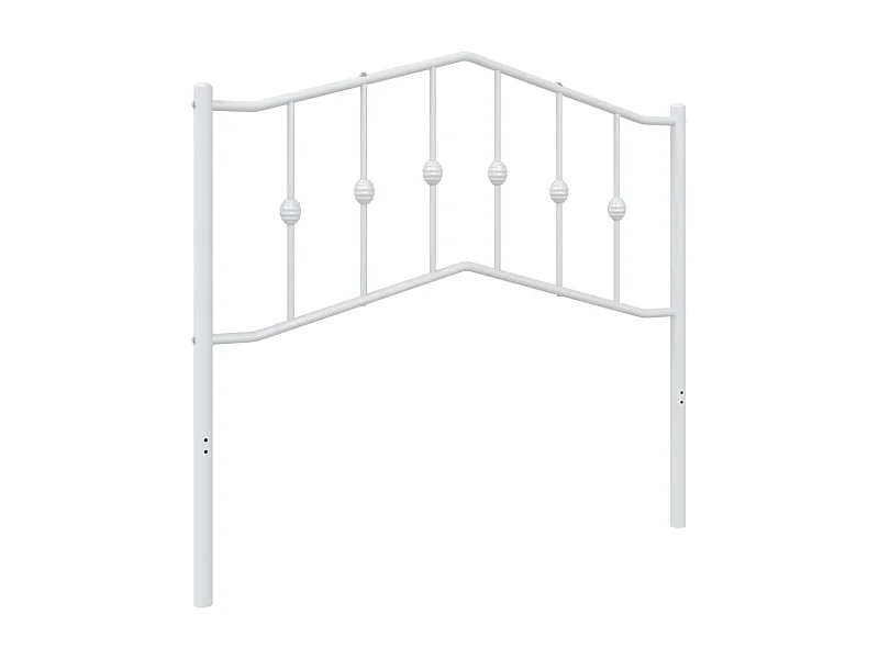 Tête de lit métal blanc 100 cm POI19912 BonneVie Meuble