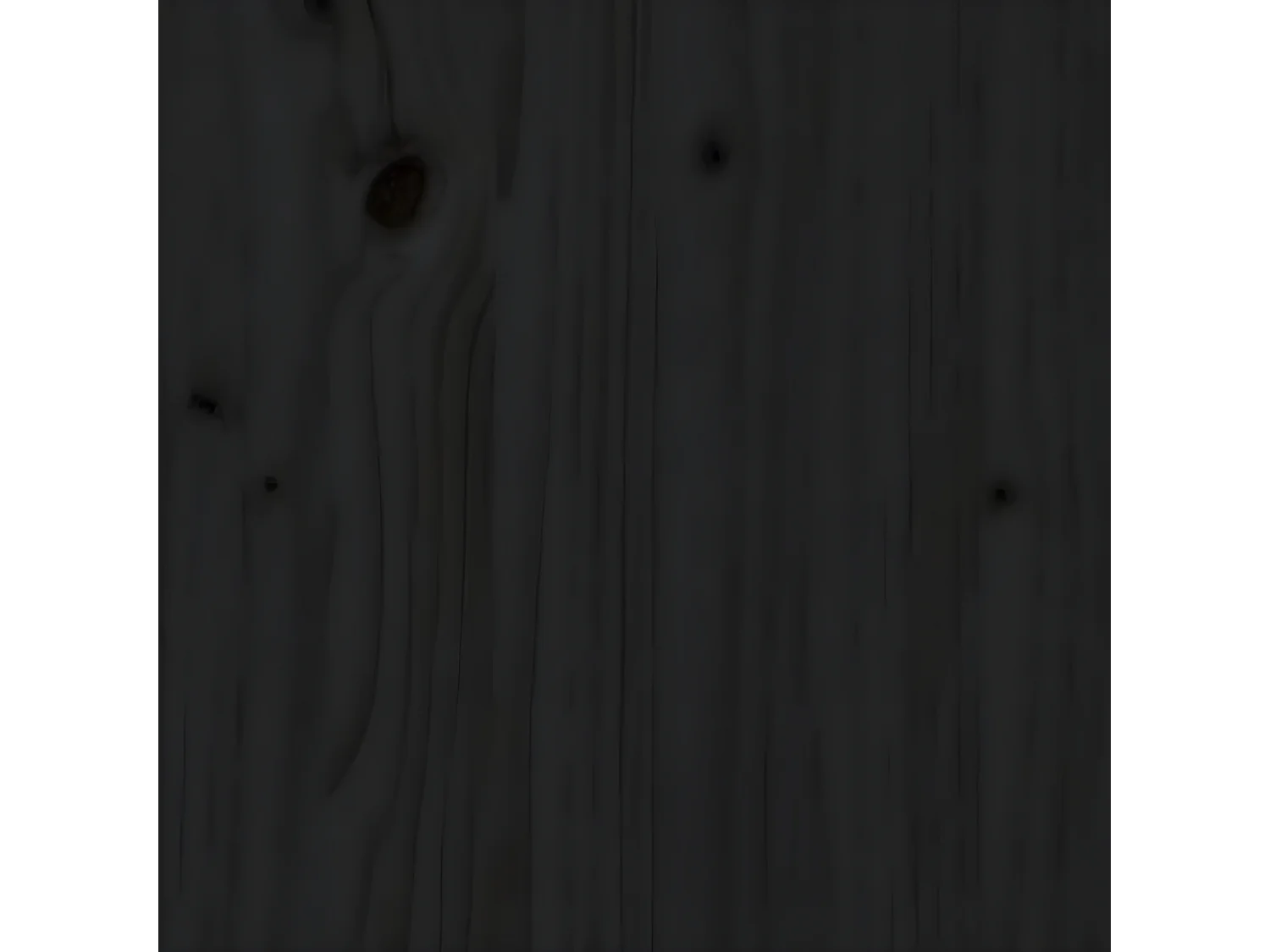 Tête de lit Noir 206x4x100 cm Bois massif de pin POI93026 BonneVie Meuble