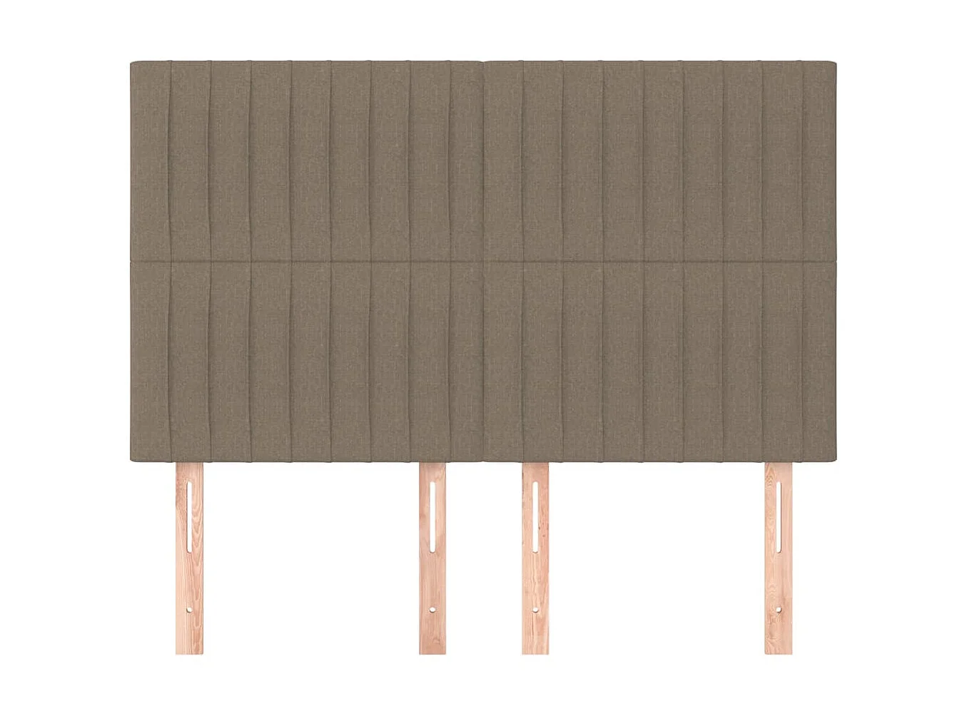 Kopfteil,Bettkopfteile 4 Stk. Taupe 72x5x78/88 cm Stoff -gkd128522