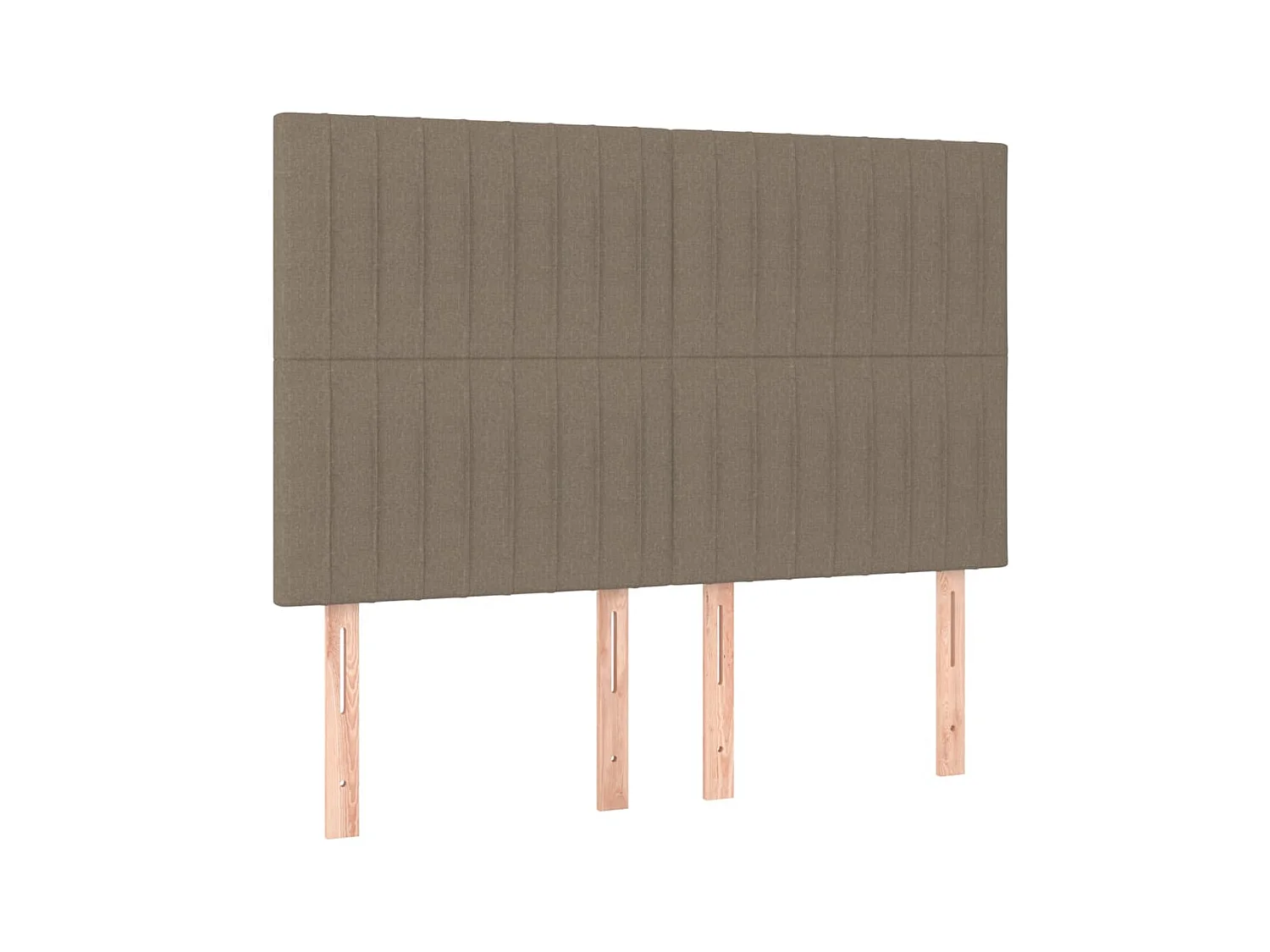 Têtes de lit 4 pcs Taupe 72x5x78/88 cm Tissu POI34987 BonneVie Meuble
