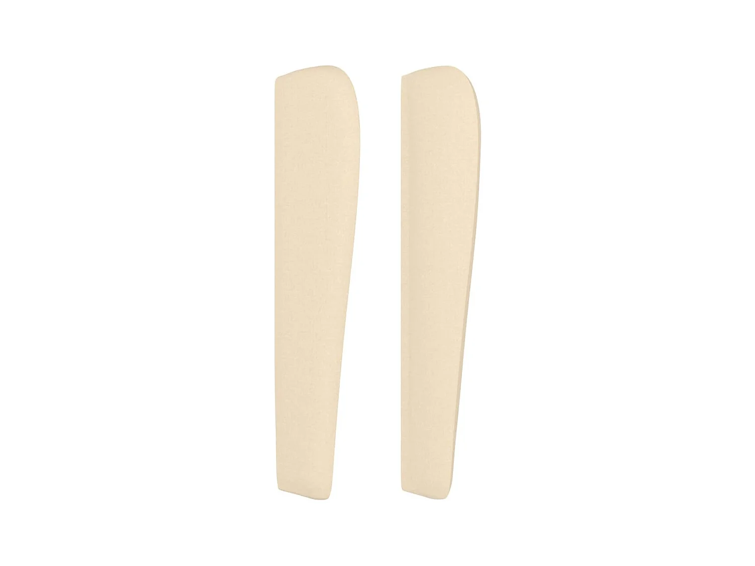 Kopfteil,Bettkopfteil mit Ohren Creme 147x23x118/128 cm Stoff -gkd226887