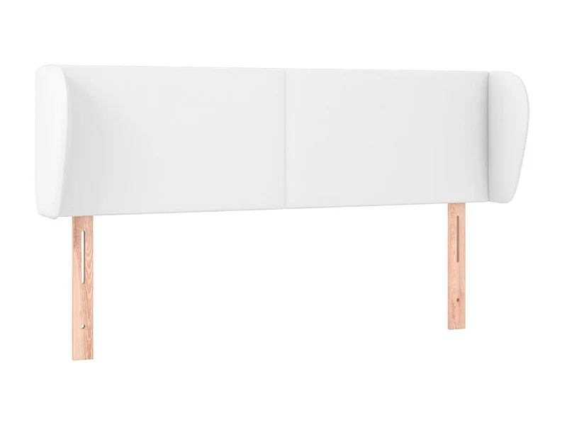 Hoofdbord met randen 147x23x78/88 cm kunstleer wit NL119771