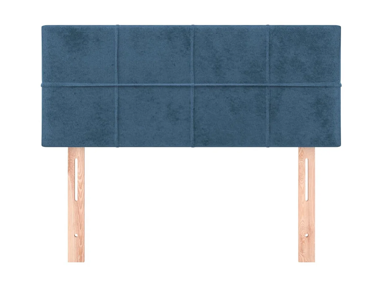 Tête de lit Bleu foncé 90x5x78/88 cm Velours POI12153 BonneVie Meuble