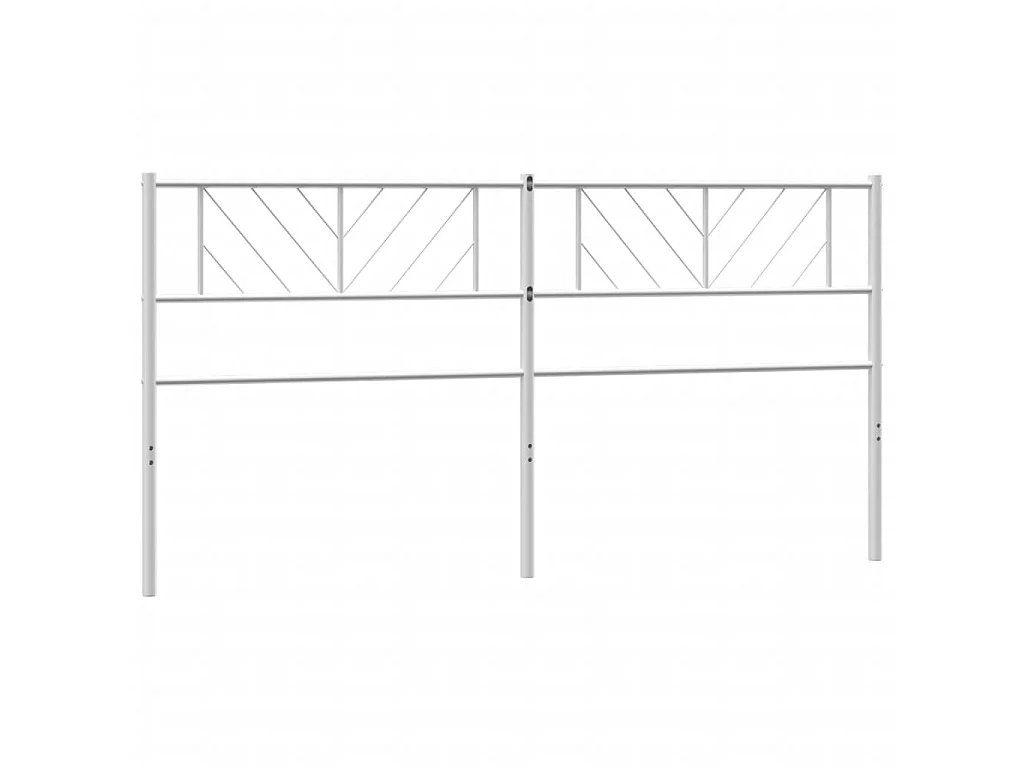 Hoofdbord 193 cm metaal wit NL973484