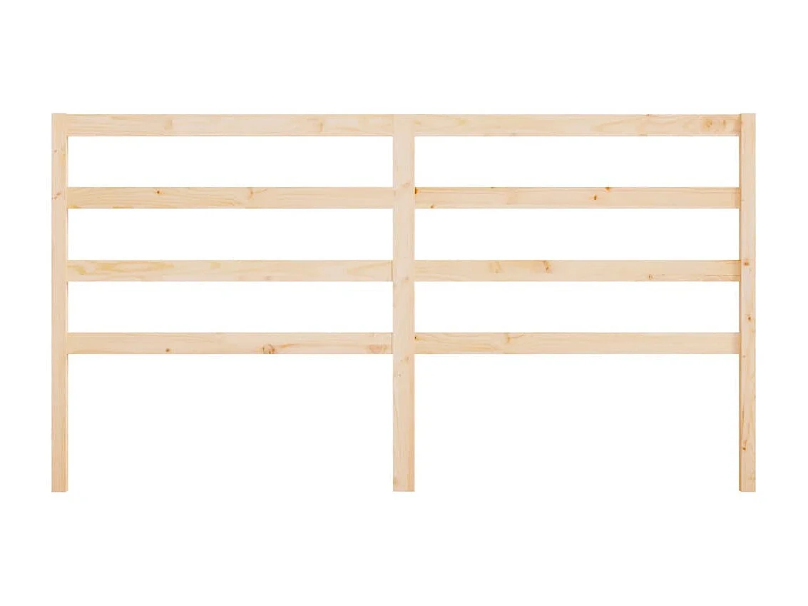 Cabecero de cama madera maciza de pino 206x4x100 cm ES31087