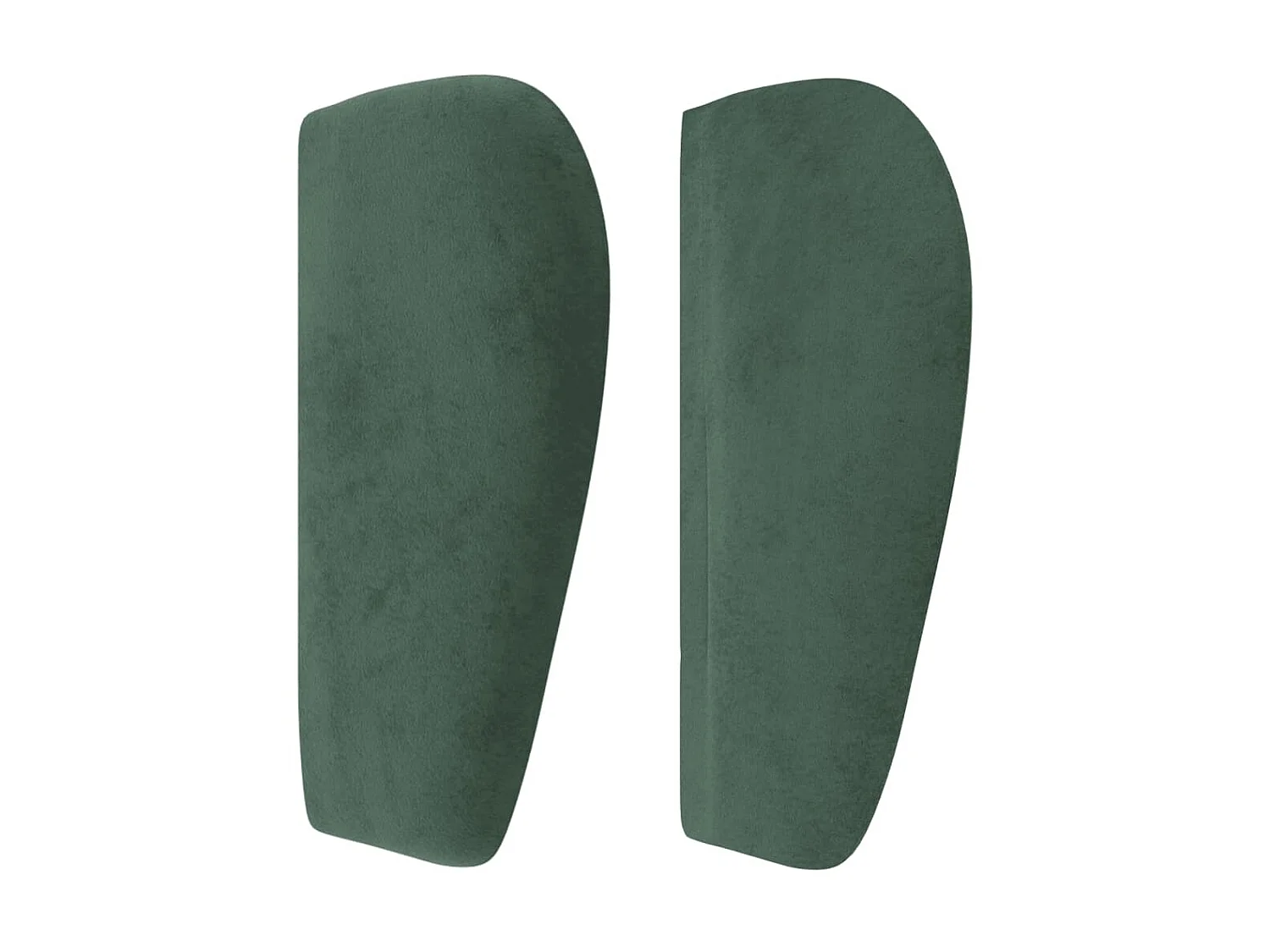 Tête de lit avec oreilles Vert foncé 203x23x78,88 cm Velours LKC90407 BonneVie Meuble