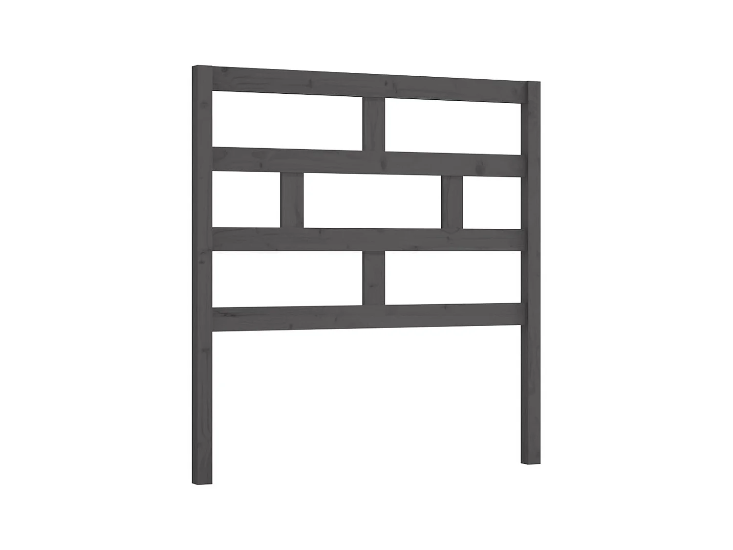 Tête de lit Gris 96x4x100 cm Bois massif de pin POI26344 BonneVie Meuble