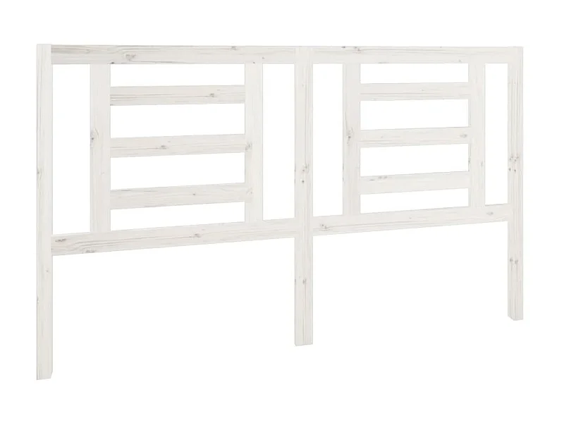Cabeceira de cama 166x4x100 cm pinho maciço branco PT220805