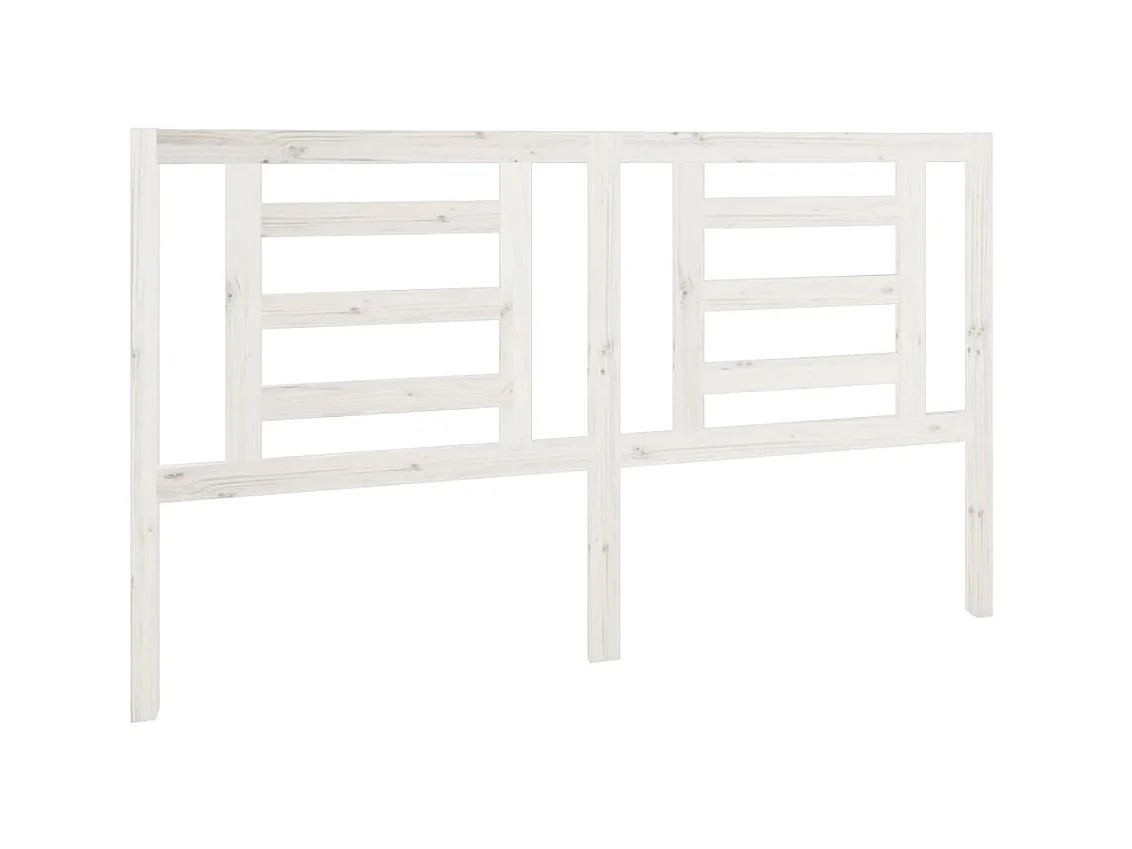 Testiera | Testata del letto per Letto Bianca 166x4x100cm in Legno Massello di Pino