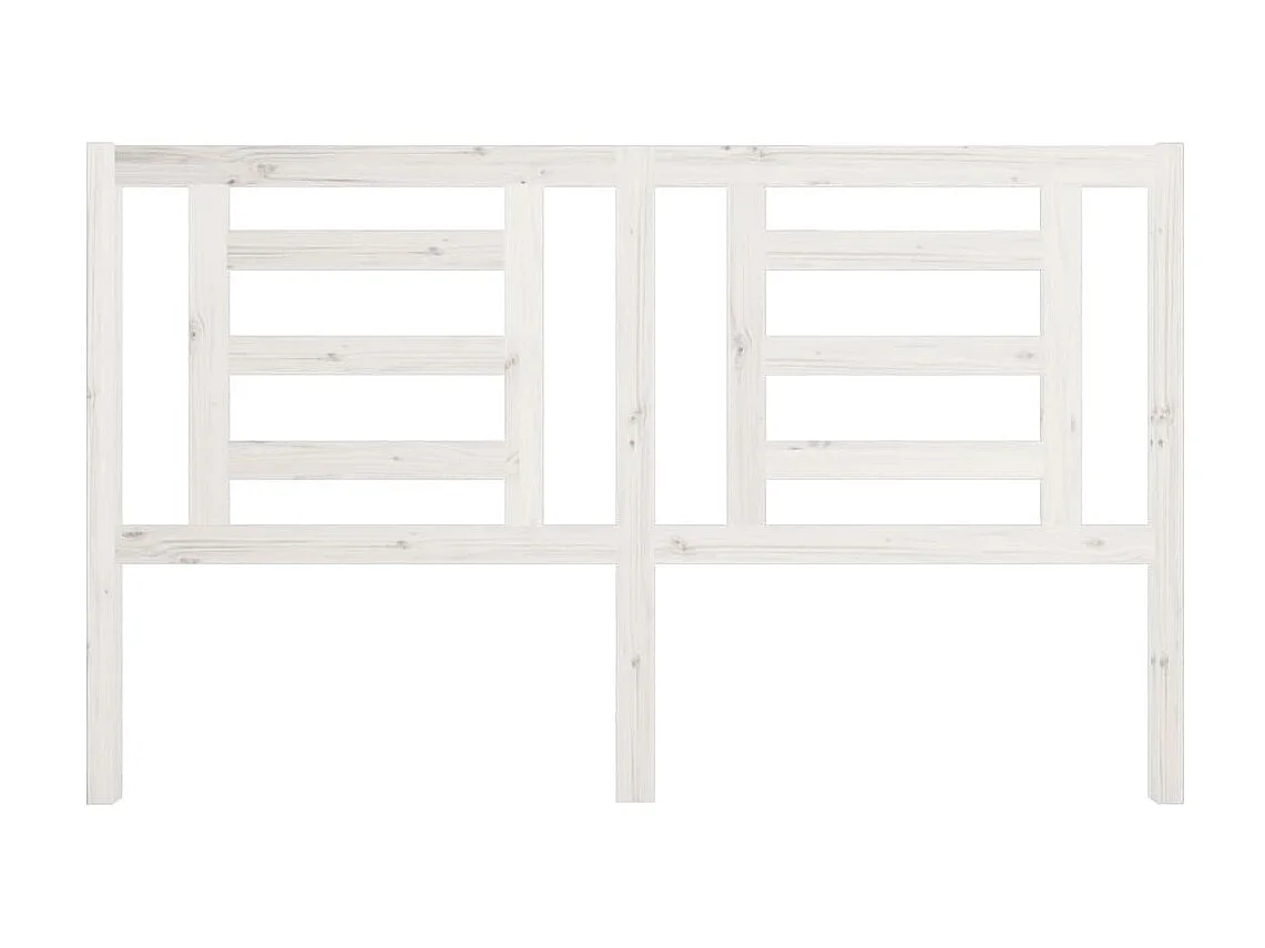 Tête de lit Blanc 166x4x100 cm Bois de pin massif POI71567 BonneVie Meuble