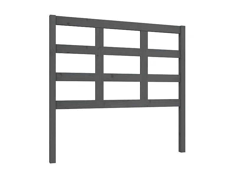 Testiera | Testata del letto per Letto Grigia 105,5x4x100 cm Legno Massello di Pino