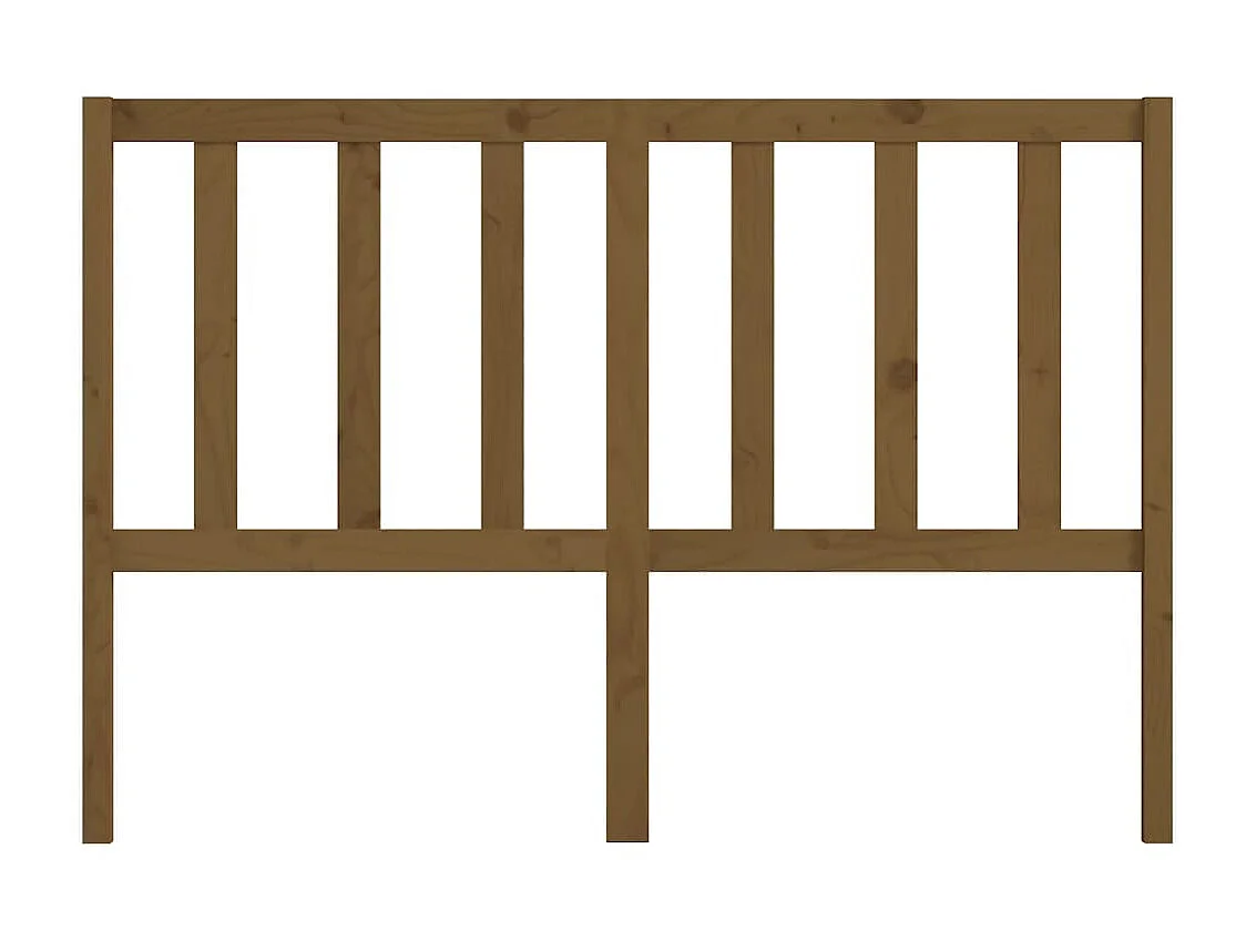 Tête de lit Marron miel 146x4x100 cm Bois massif de pin POI78828 BonneVie Meuble