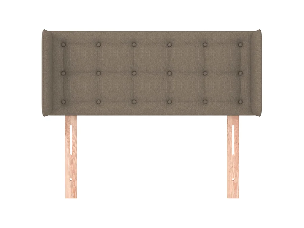 Cabeceira cama abas tecido 83x16x78/88 cm cinzento-acastanhado PT649077