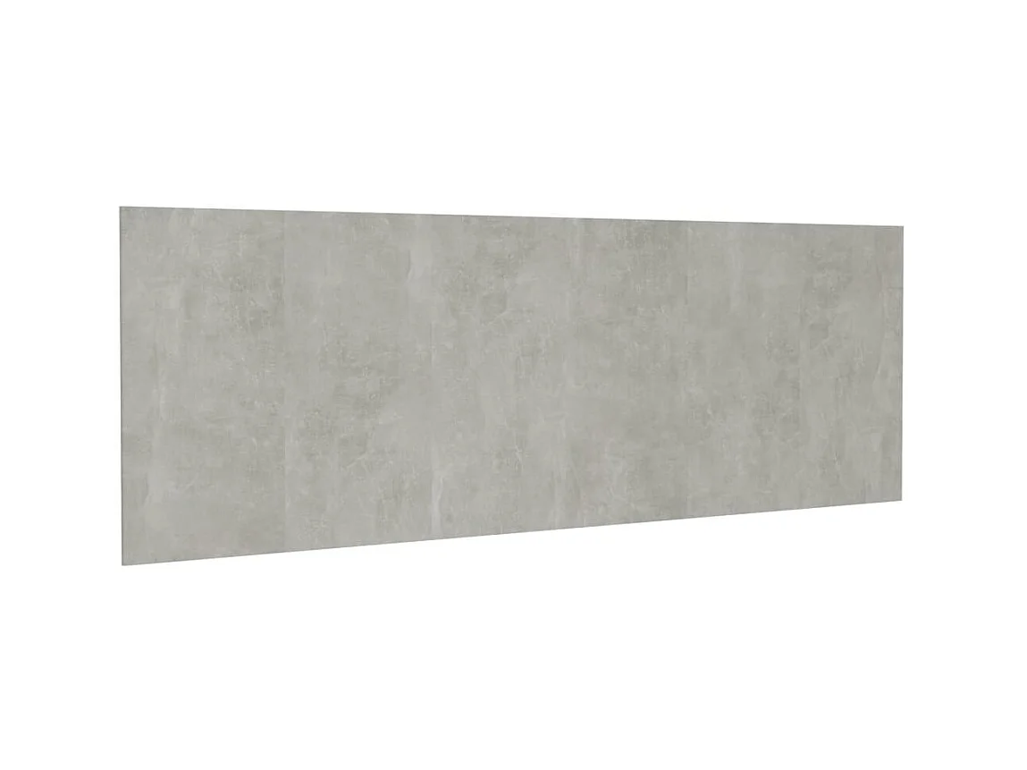 Tête de lit murale Gris béton 240x1,5x80 cm Bois d'ingénierie POI53641 BonneVie Meuble