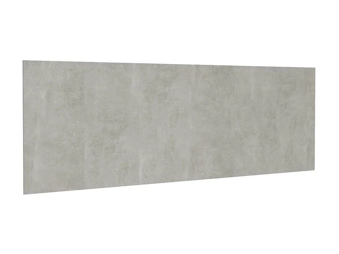 Tête de lit murale Gris béton 240x1,5x80 cm Bois d'ingénierie POI53641 BonneVie Meuble