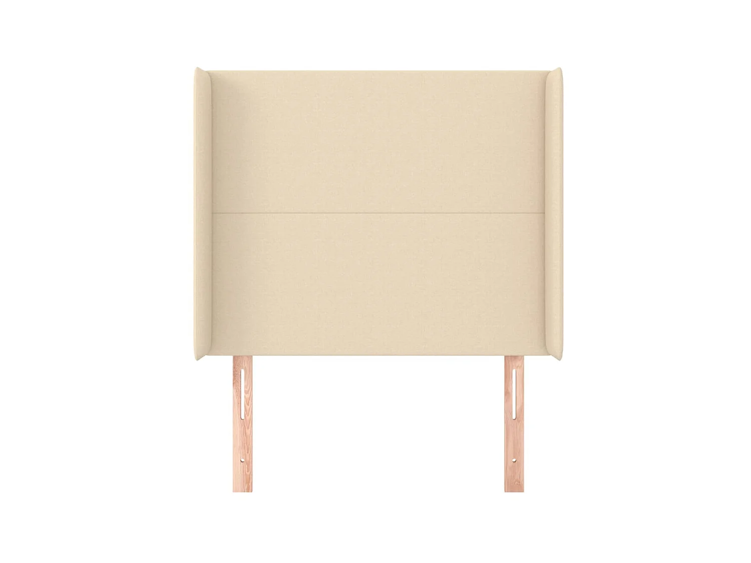 Kopfteil,Bettkopfteil mit Ohren Creme 83x16x118/128 cm Stoff -gkd23884