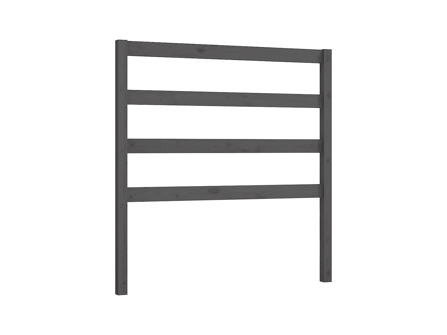 Tête de lit Gris 96x4x100 cm Bois massif de pin POI35778 BonneVie Meuble