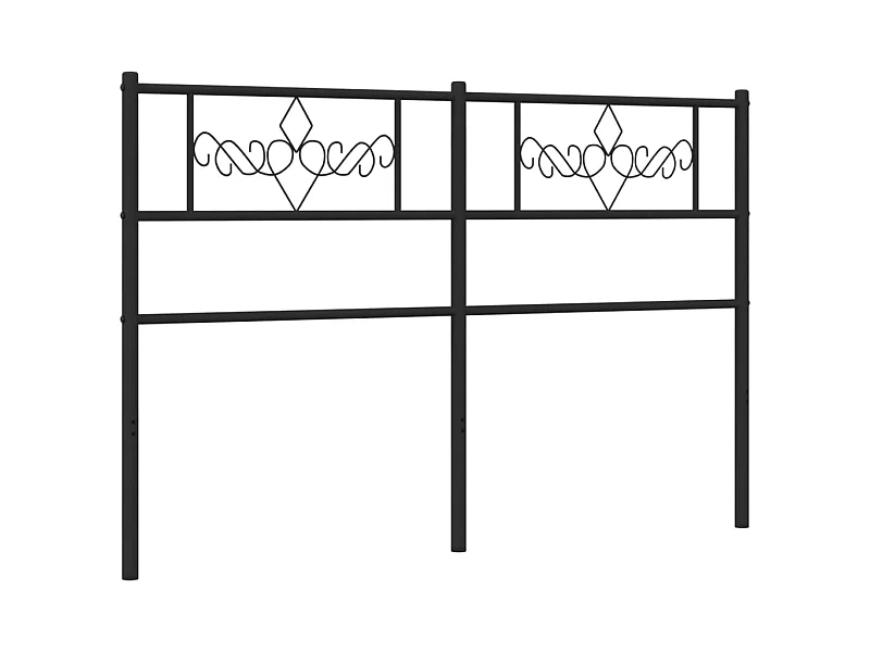 Testiera | Testata del letto in Metallo Nero 120 cm