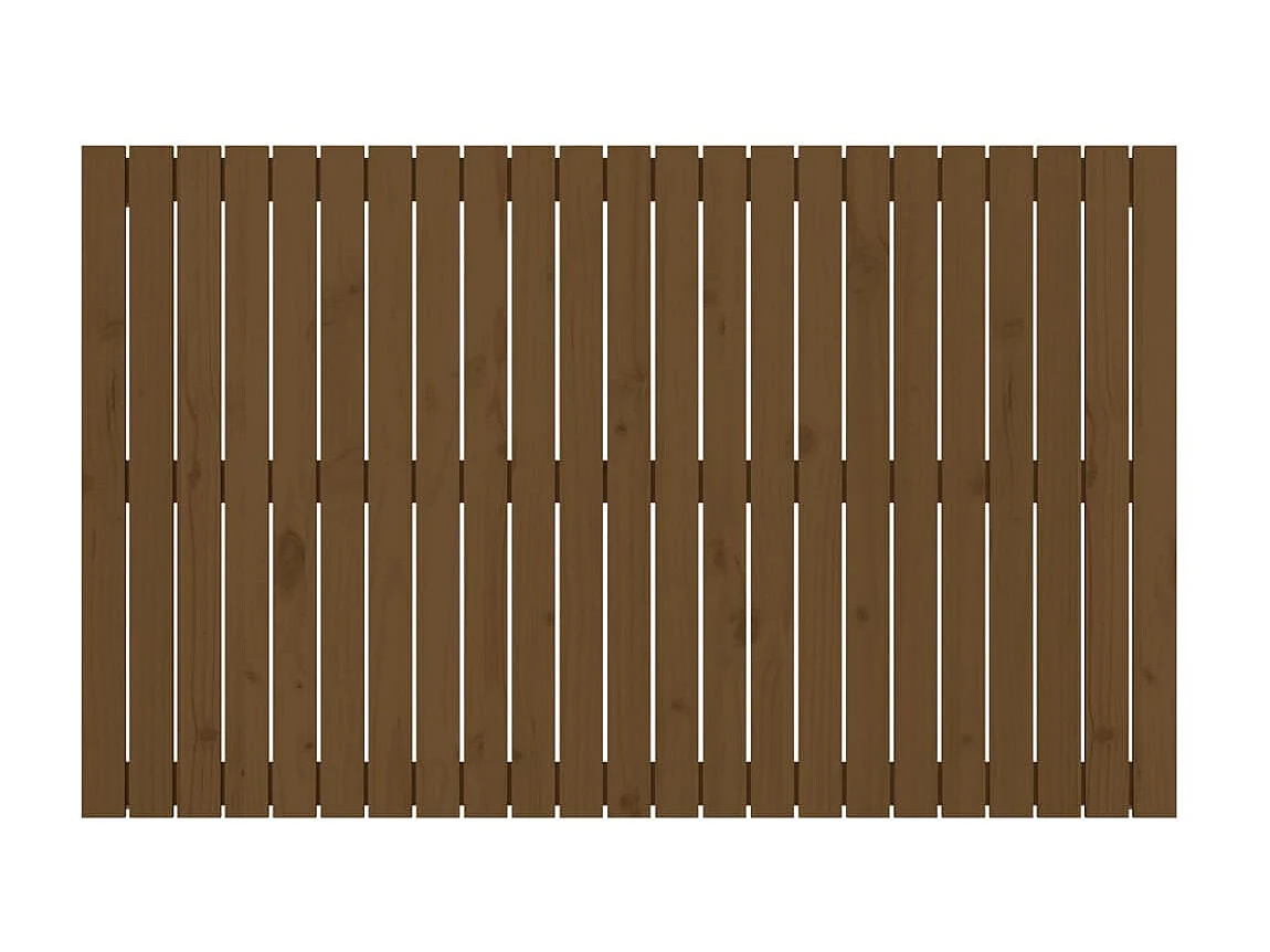 Cabeceira de parede 147x3x90 cm pinho maciço castanho-mel PT987927