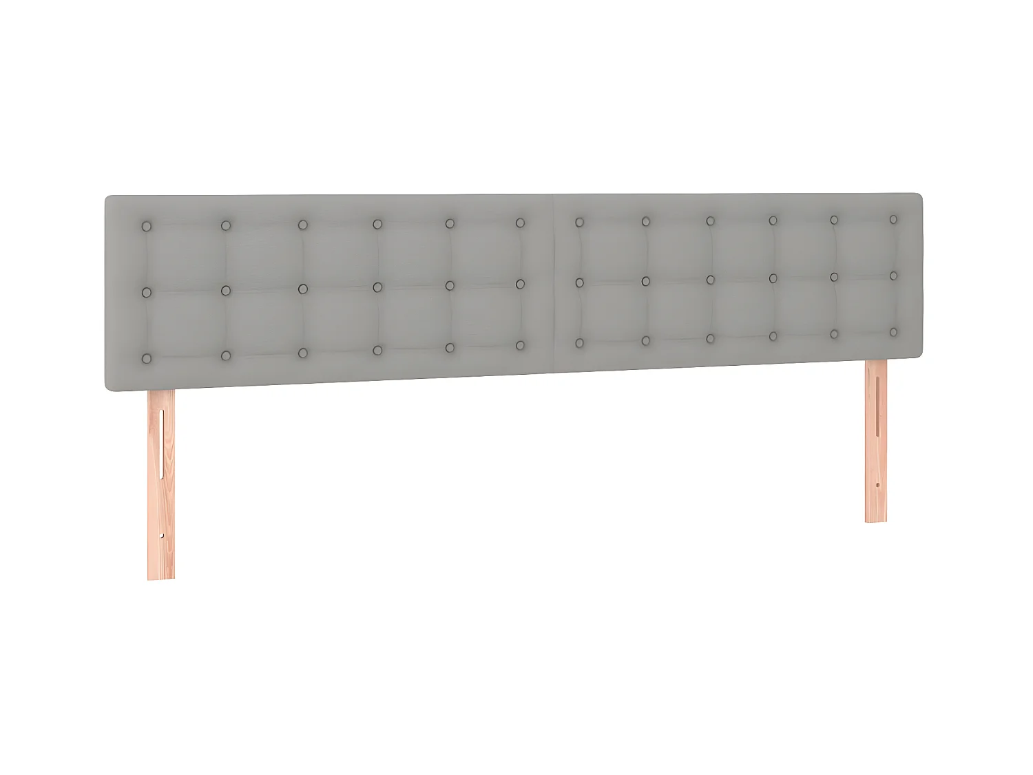 2 pcs Têtes de lit Gris clair 90x5x78/88 cm Tissu PLO73171 BonneVie Meuble