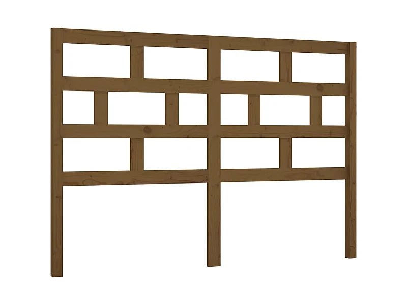 Hoofdbord 126x4x100 cm massief grenenhout honingbruin NL754252