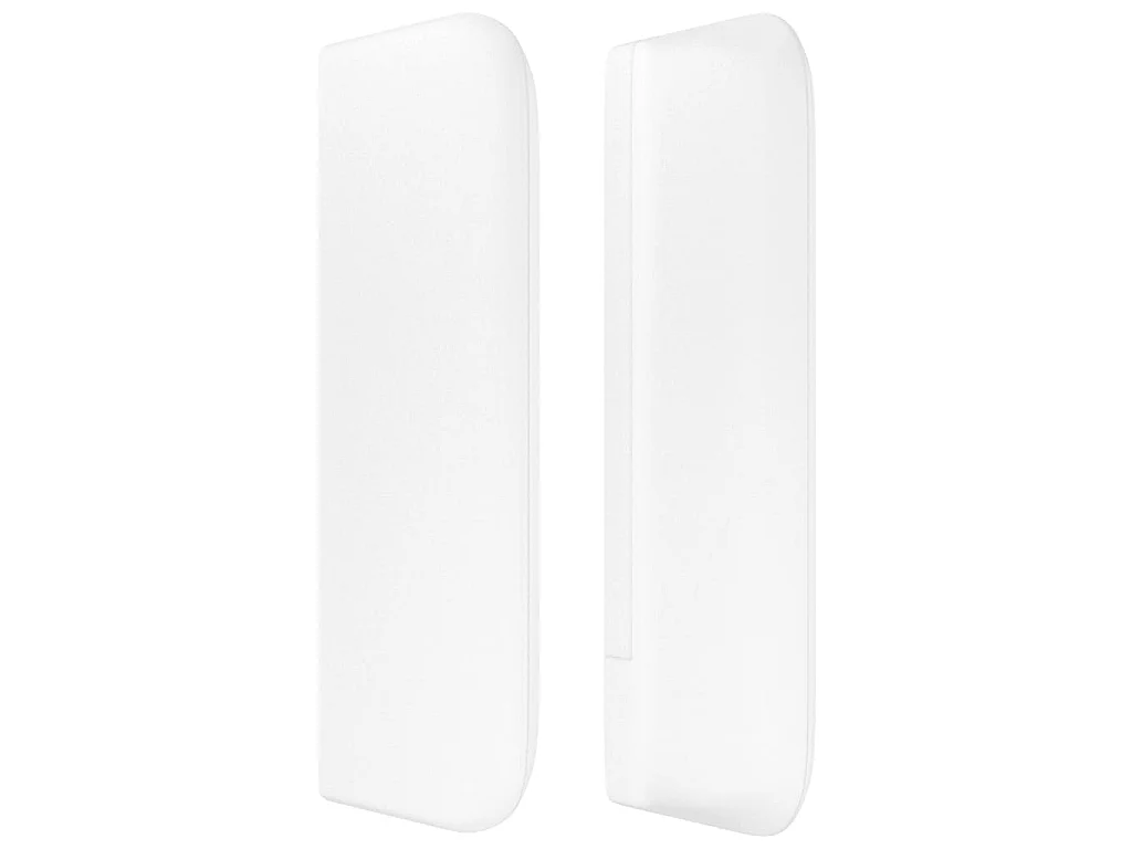 Cabeceira cama c/ abas couro artificial 147x16x78/88 cm branco PT180470