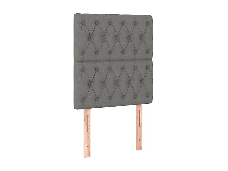 Têtes de lit 2 pcs Gris foncé 80x7x78/88 cm Tissu POI63965 BonneVie Meuble