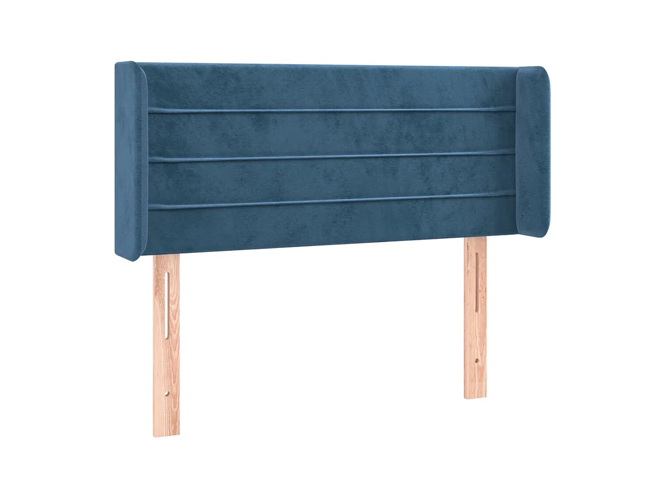 Tête de lit avec oreilles Bleu foncé 93x16x78/88 cm Velours POI59061 BonneVie Meuble