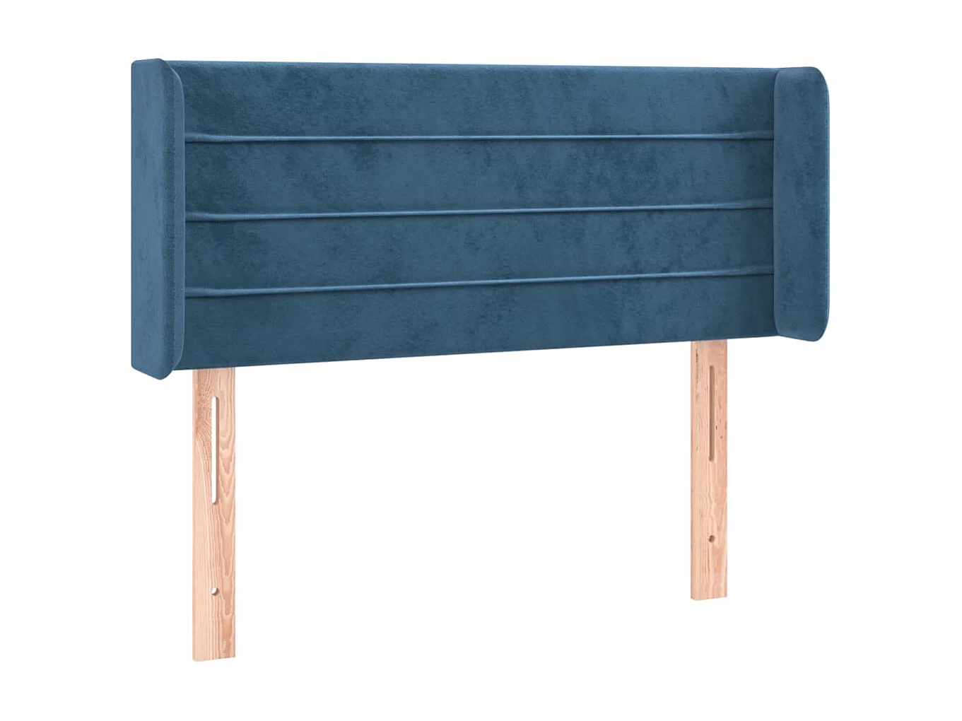 Tête de lit avec oreilles Bleu foncé 93x16x78/88 cm Velours POI59061 BonneVie Meuble