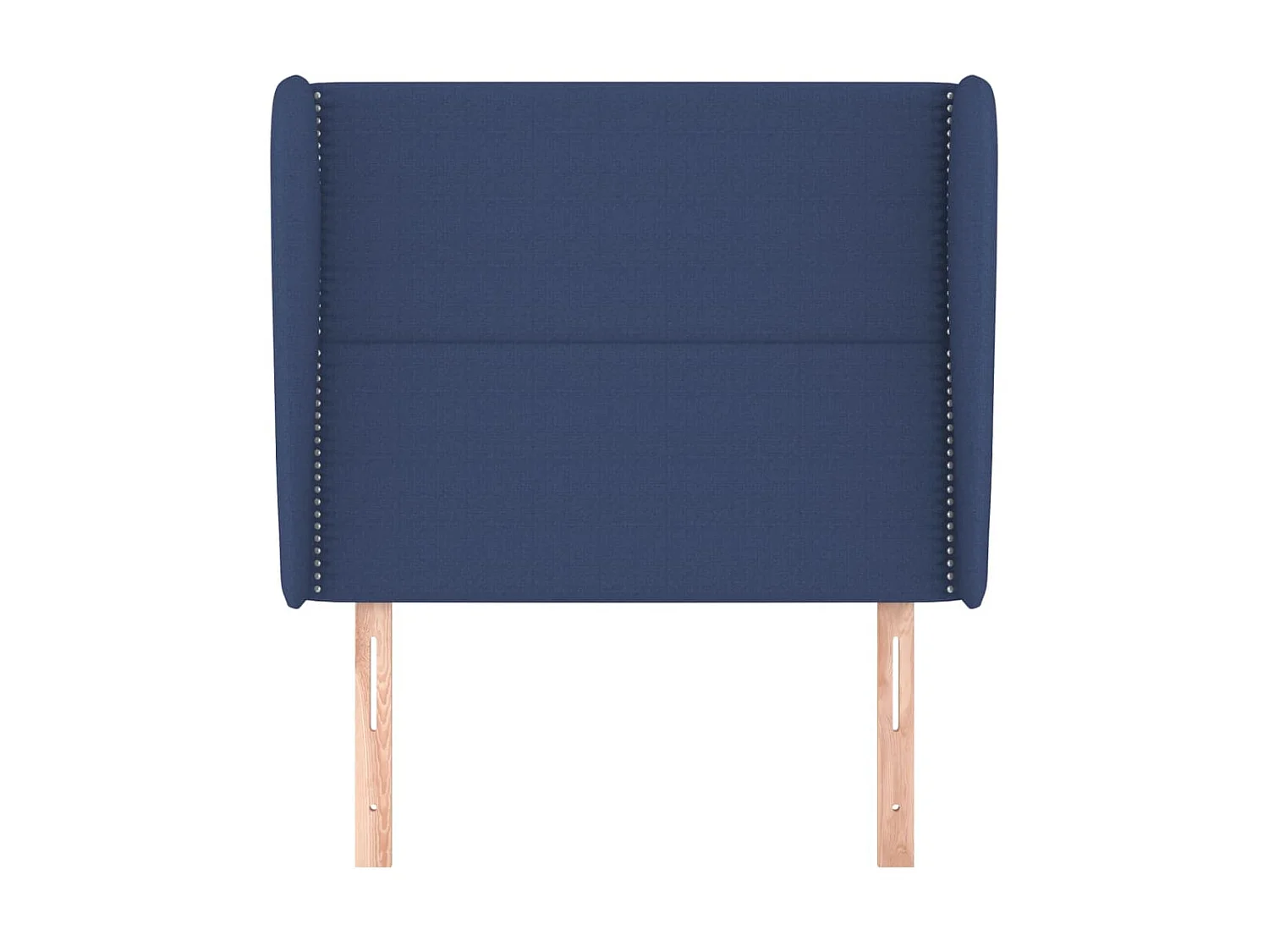 Tête de lit avec oreilles Bleu 103x23x118/128 cm Tissu POI78595 BonneVie Meuble