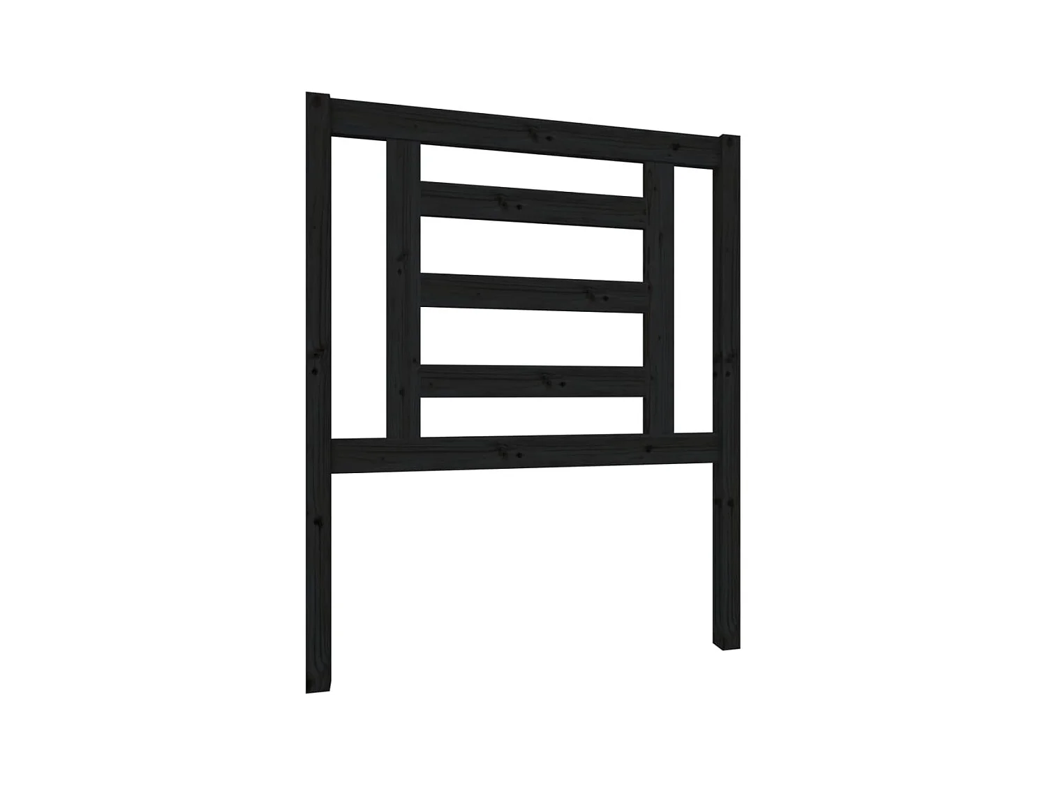Tête de lit Noir 81x4x100 cm Bois massif de pin POI32059 BonneVie Meuble