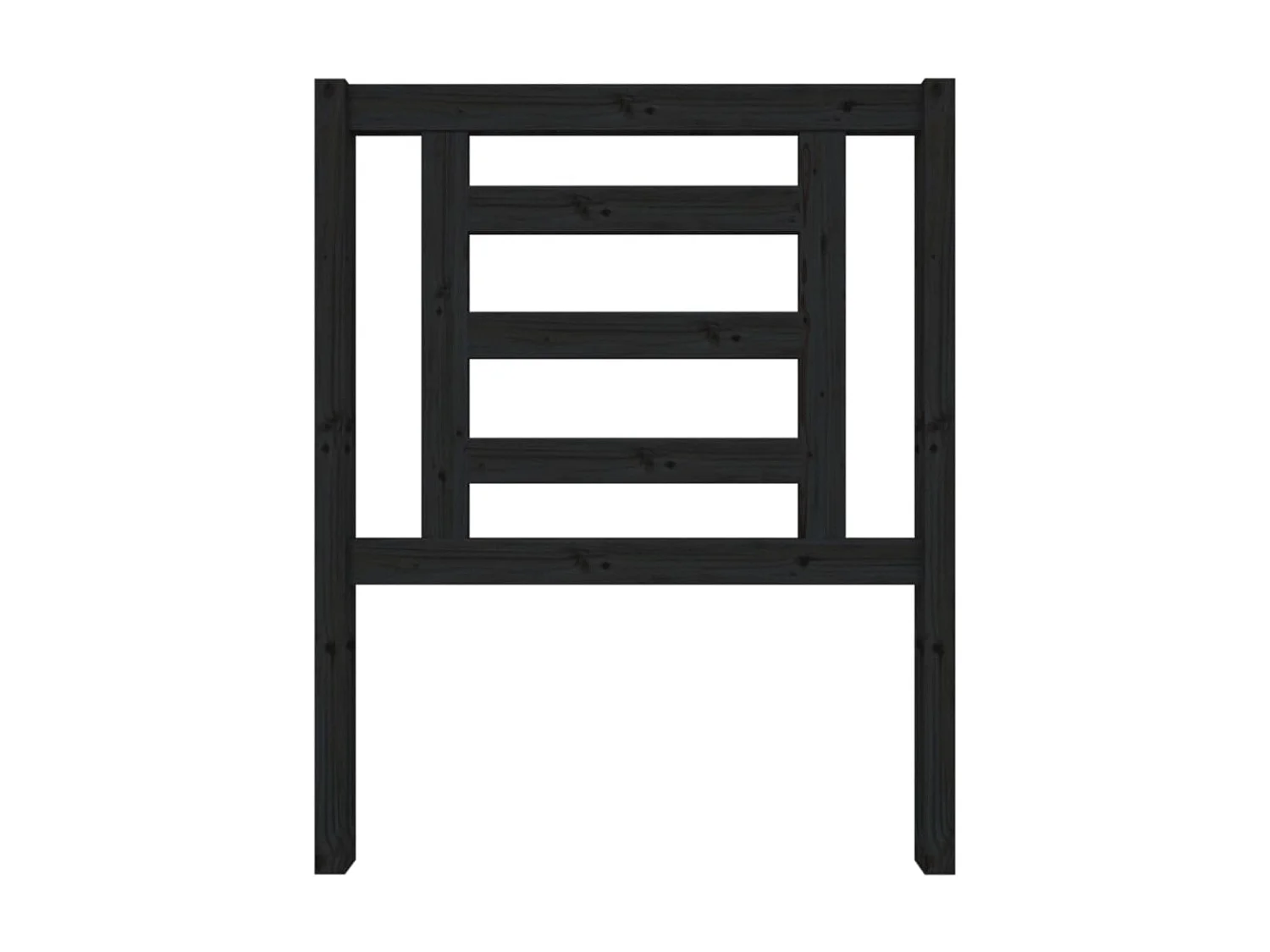 Tête de lit Noir 81x4x100 cm Bois massif de pin POI32059 BonneVie Meuble