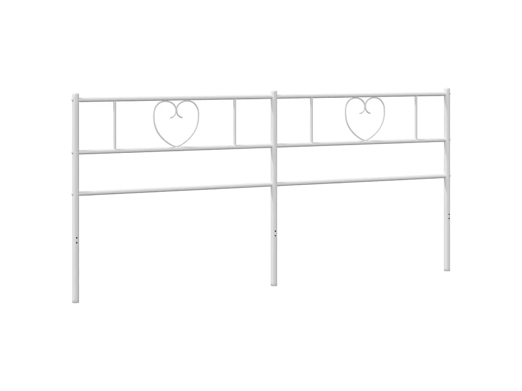 Cabeceira de cama 193 cm metal branco PT423727