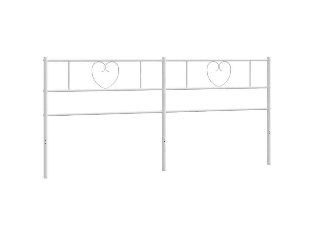 Cabeceira de cama 193 cm metal branco PT423727