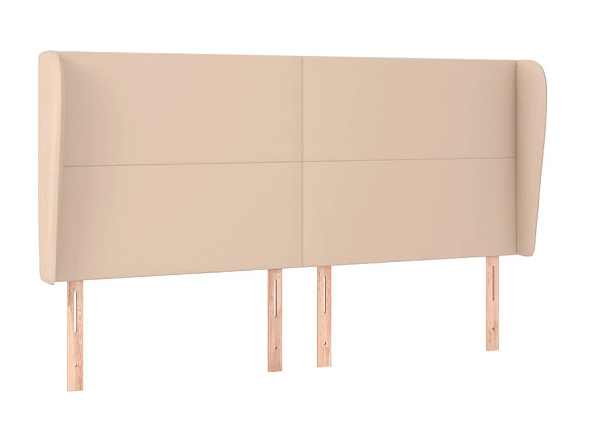 Tête de lit avec oreilles Cappuccino 183x23x118/128 cm POI60730 BonneVie Meuble