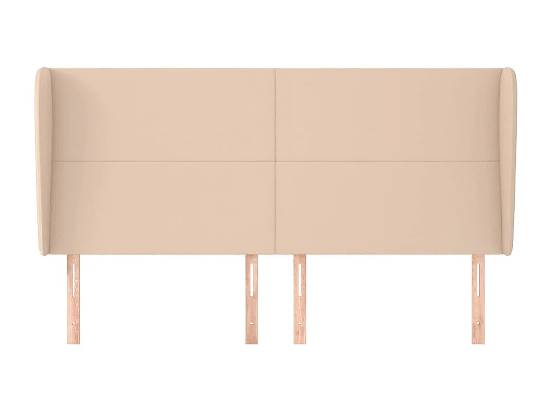 Tête de lit avec oreilles Cappuccino 183x23x118/128 cm POI60730 BonneVie Meuble