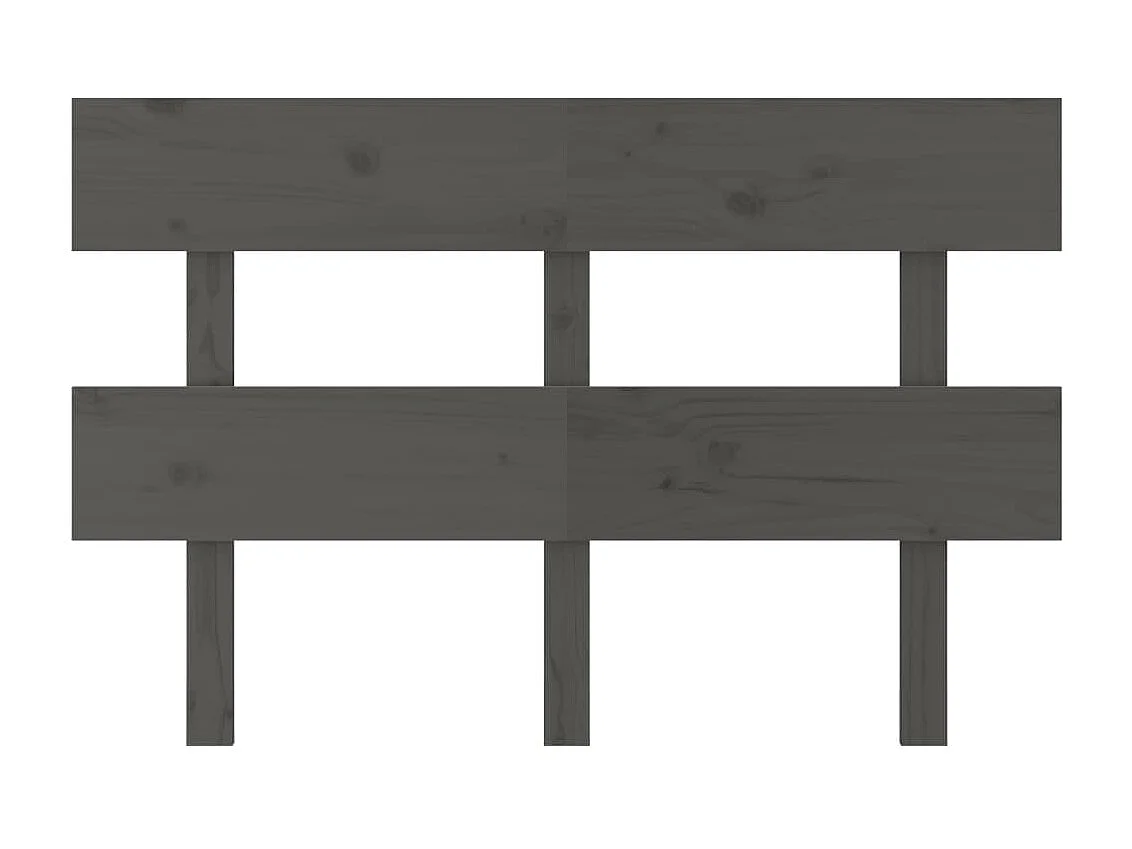 Tête de lit Gris 144x3x81 cm Bois massif de pin POI59242 BonneVie Meuble