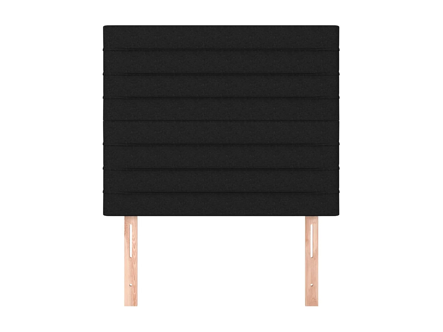 Têtes de lit 2 pcs Noir 100x5x78/88 cm Tissu POI90458 BonneVie Meuble