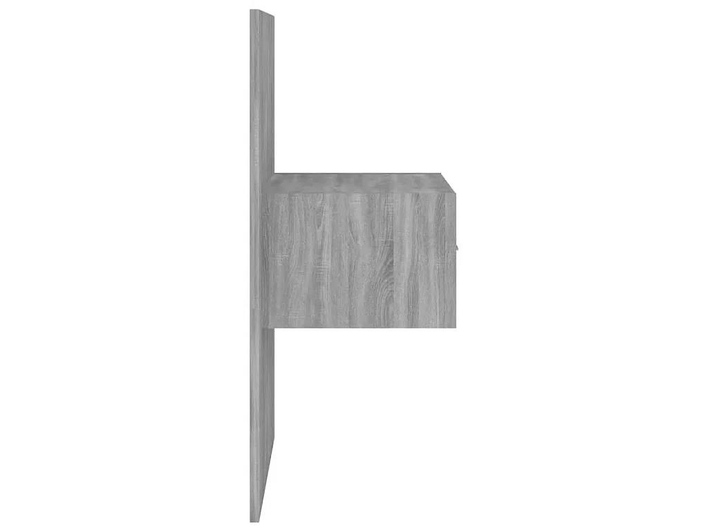 Tête de lit avec armoires sonoma gris Bois d'ingénierie POI31479 BonneVie Meuble