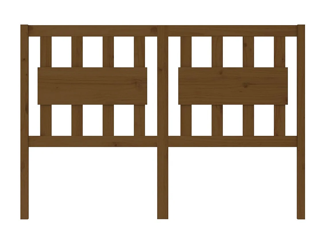 Tête de lit Marron miel 125,5x4x100 cm Bois massif de pin POI98421 BonneVie Meuble