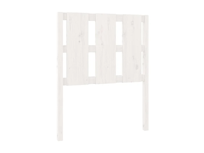 Tête de lit Blanc 80,5x4x100 cm Bois massif de pin POI99937 BonneVie Meuble