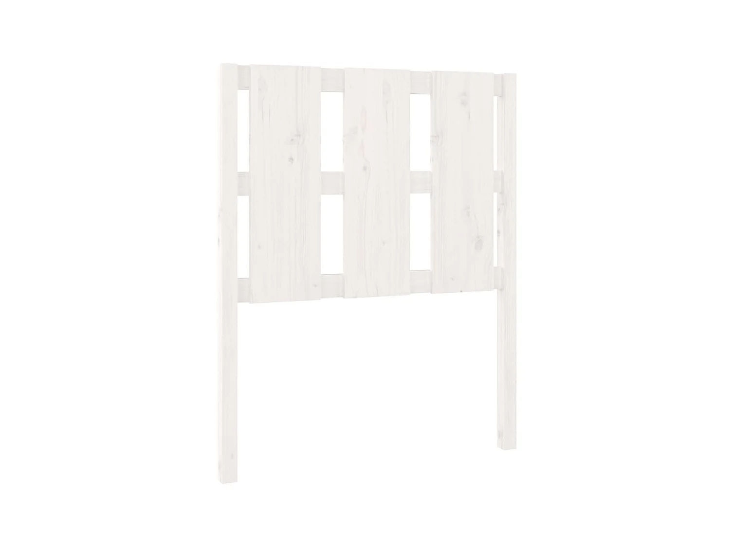 Testiera | Testata del letto per Letto Bianca 80,5x4x100 cm Legno Massello di Pino